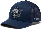 Columbia PFG Statetriot Mesh Ball Cap - Collegiate Navy/PFG Pride USA (Small/Medium)