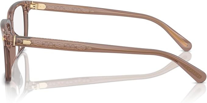 Coach Men's HC6239U 5819 Eyewear Frames - Transparent Pecan, 55mm