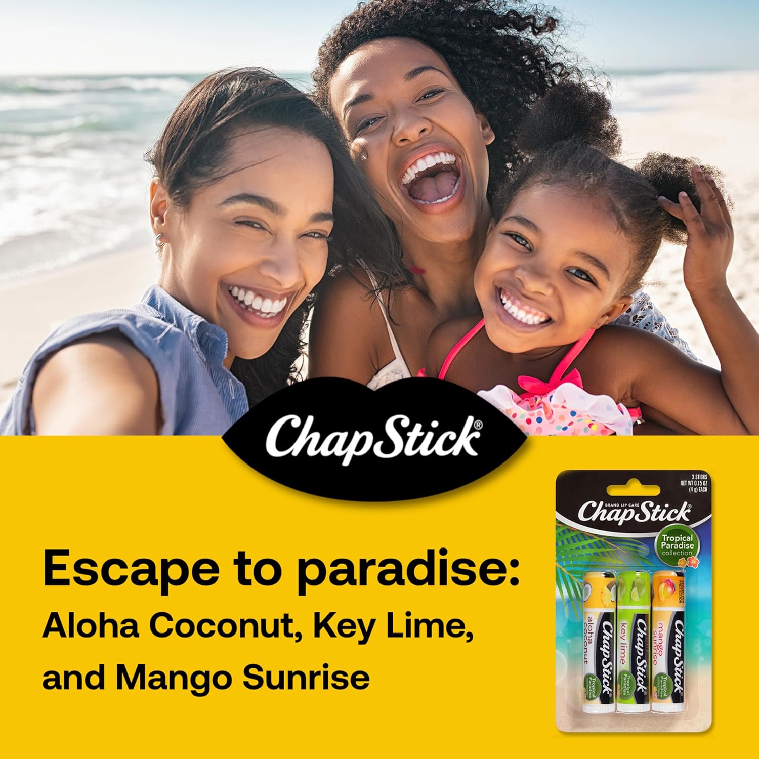 ChapStick Fan Favorites Multi-Pack Flavored Lip Balm Tubes (0.15oz) - 18ct (6 Packs of 3)