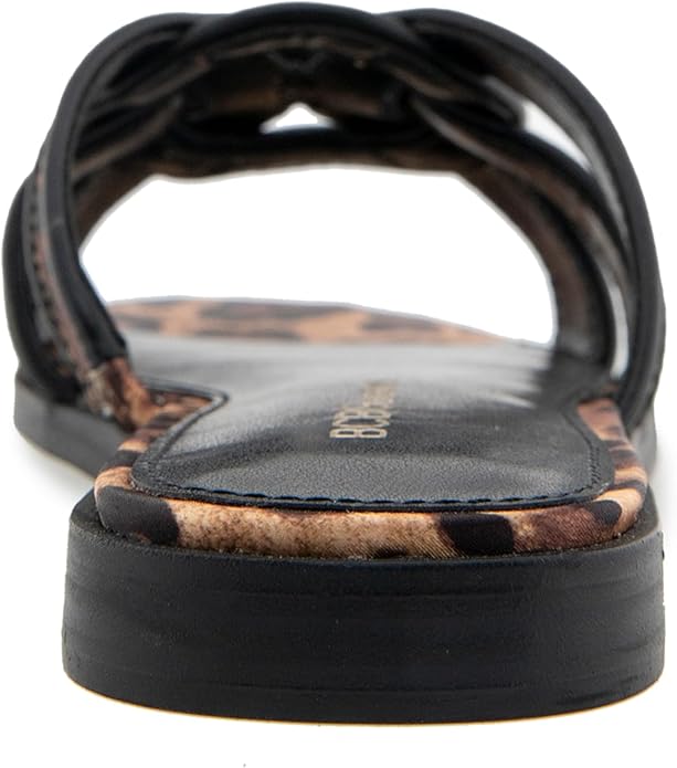 BCBGeneration Women's Meltem-2 Slide Flat Sandals - Cheetah, Size 5.5