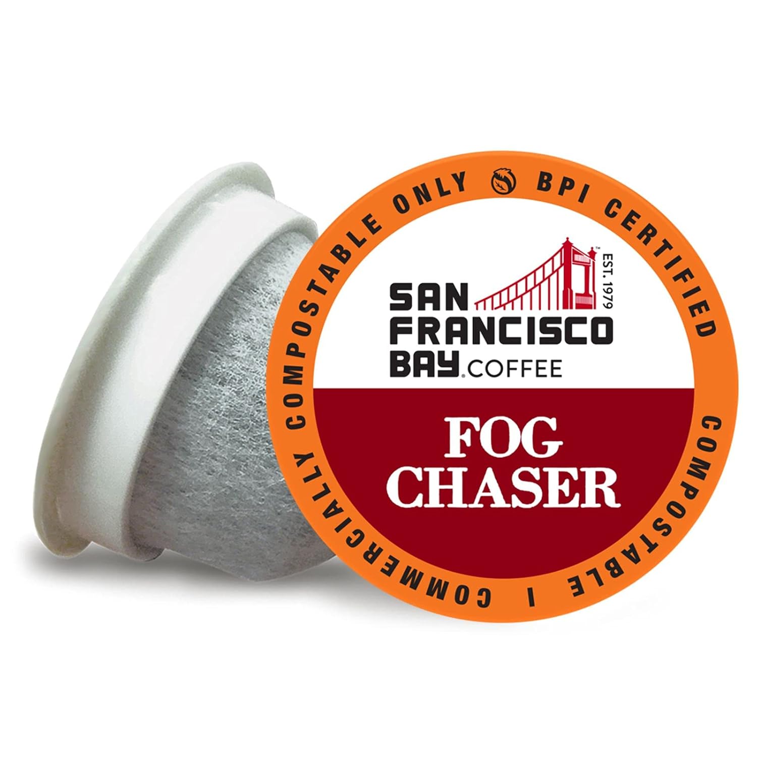 San Francisco Bay Fog Chaser Medium Roast Compostable Keurig K-Cup Coffee Pods - 80ct