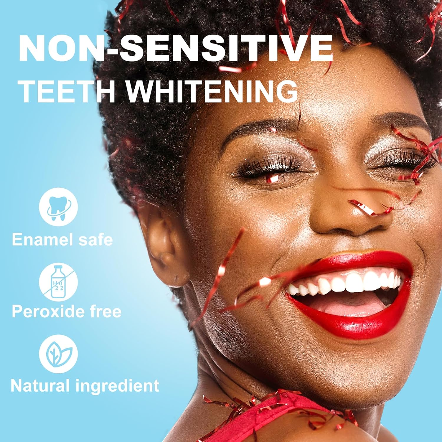 Keidoc Teeth Whitening Strips, Enamel-Safe Natural White Strips, Non-Sensitive, Mint, 28 Strips (14 Treatments)