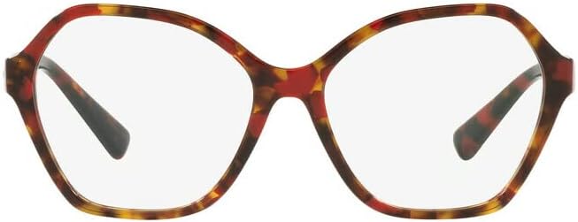 Valentino Women's VA3073 5194 Eyewear Frames - Red Havana, 55/15/140