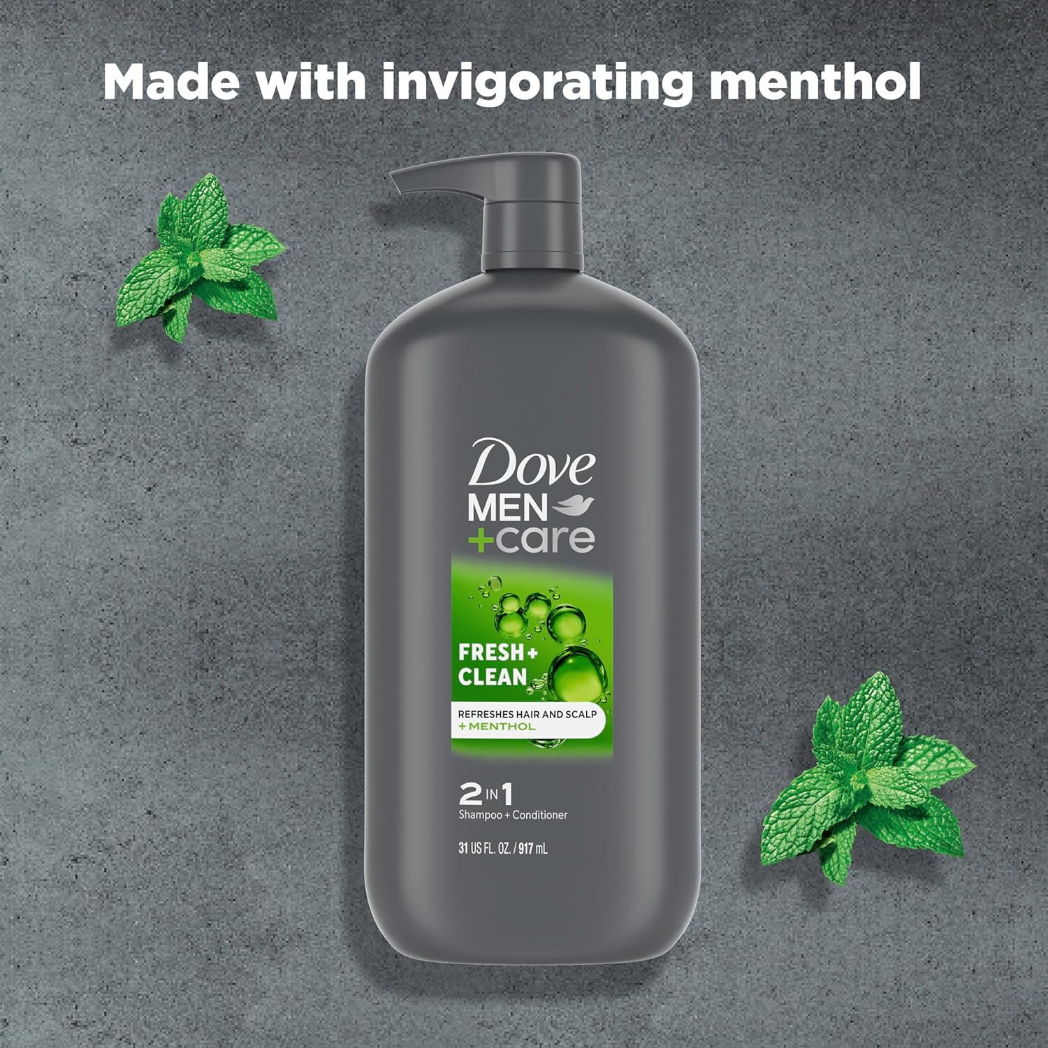 Dove Men+Care Daily 2-in-1 Shampoo and Conditioner - Fresh & Clean, 31 fl. oz.