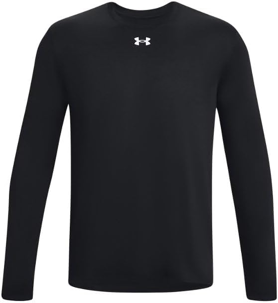 Under Armour Men's Team Tech Long Sleeve T-Shirt - Black/White, Size XL