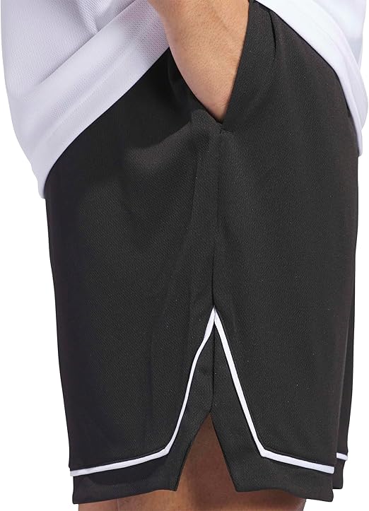 adidas Men's Badge of Sport Basketball Shorts - Black/White, Size XS