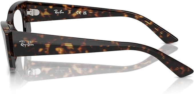 Ray-Ban Unisex RX7327 8320 Kat Rectangular Eyewear Frames - Havana, 52/18/145