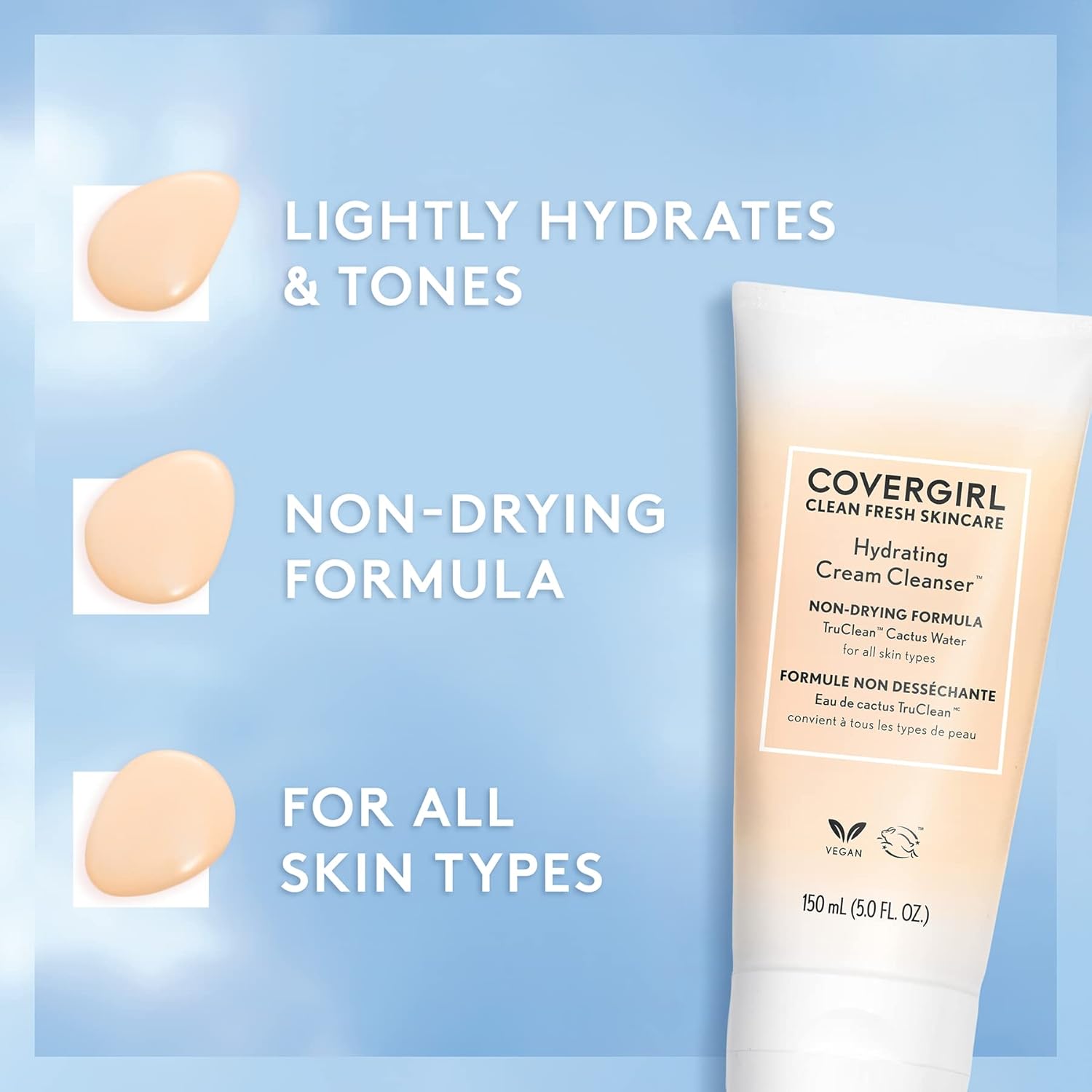 CoverGirl Clean Fresh Hydrating Cream Cleanser - 5 fl. oz.