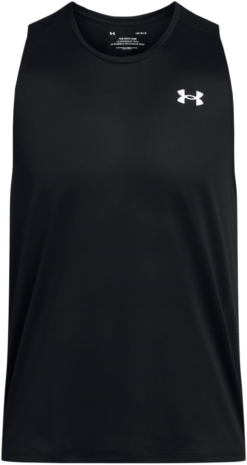 Under Armour Men's UA Tech Muscle Tank Top - Black, Size Large