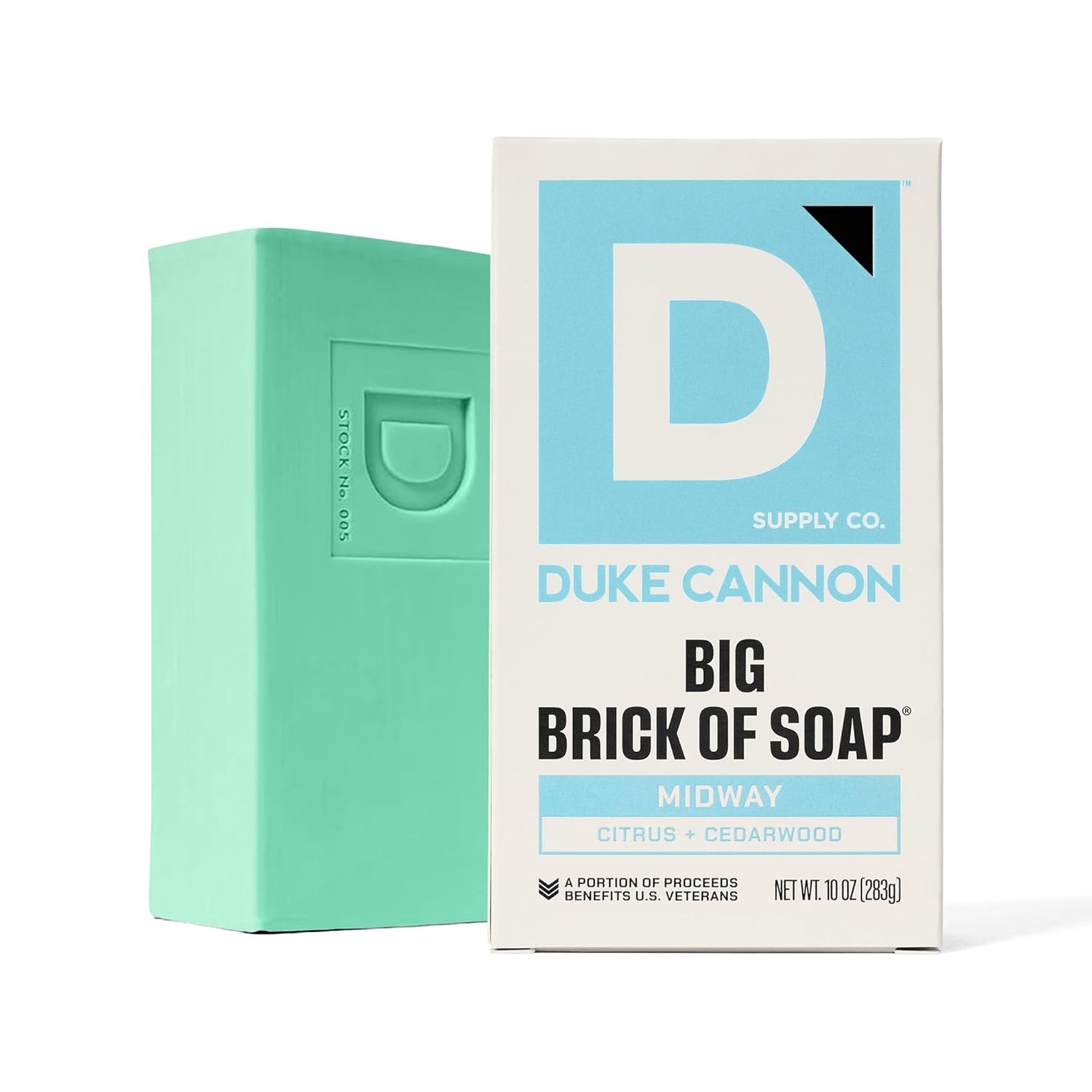 Duke Cannon Supply Co. Extra Large Bar Soap - Midway (Citrus + Cedarwood), 10oz
