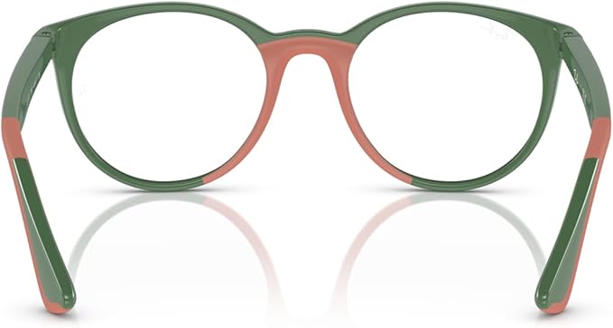 Ray-Ban Kids RY1628 3952 Eyewear Frames - Green on Rubber Pink, 48/17/135