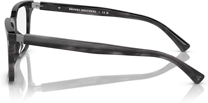 Brooks Brothers Men's BB2061U Eyewear Frames - Dark Gray Horn Bio, 54mm