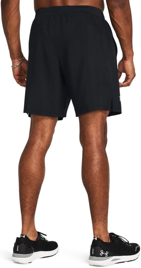 Under Armour Men's Launch Run 7 Shorts - Black/Reflective, Size Small