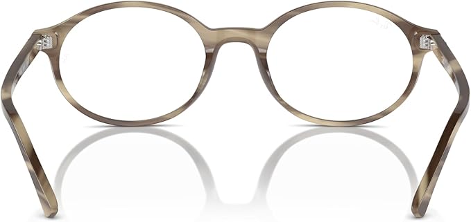 Ray-Ban Unisex RX5429 8357 German Fit Eyewear Frames - Striped Beige, 53/20/145