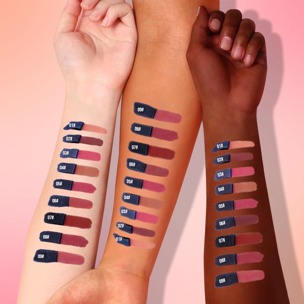 Lip Stain Peel Off Waterproof Lip Tint, Smudge Proof Transfer Resistant - Matte Whimsical #09