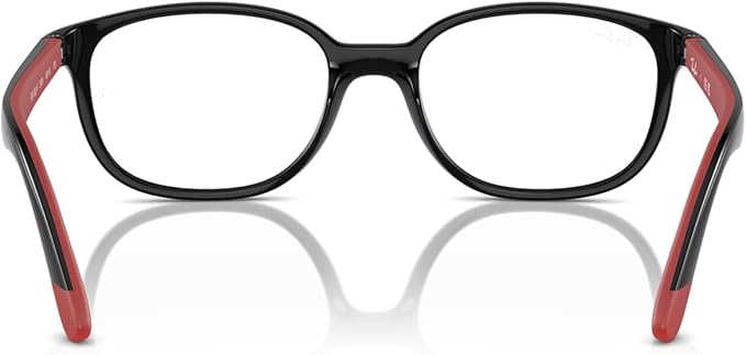 Ray-Ban Kids RY1632F Asian Fit 3928 Eyewear Frames - Black/Red, 48/16/130