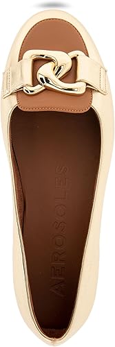 Aerosoles Women's Bell Ballet Flats - Gold/Tan, Size 5.5