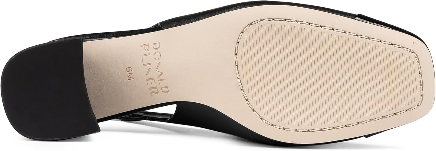 Donald J Pliner Women's Amore Slingback Pump - Black Leather, Size 9.5