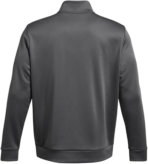 Under Armour Men's Armour Fleece 1/4 Zip Sweatshirt - Castlerock/Black, Size Large