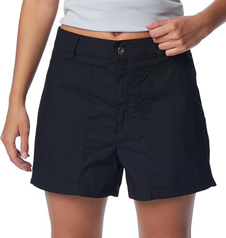 Columbia Women's Holly Hideaway Washed Out Shorts - Black, Size 2 Long