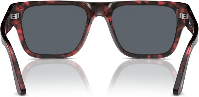 Persol Unisex Adult PO3348S 1212R5 Sunglasses - Red Havana/Blue, 57/20/145