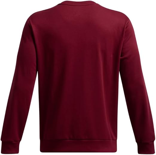 Under Armour Men's Project Rock Red One No Lift No Gift Crew Neck Sweatshirt - Cardinal, Size Small