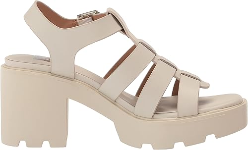Dolce Vita Women's Lindy Block Heel Platform Sandals - Off White, Size 9