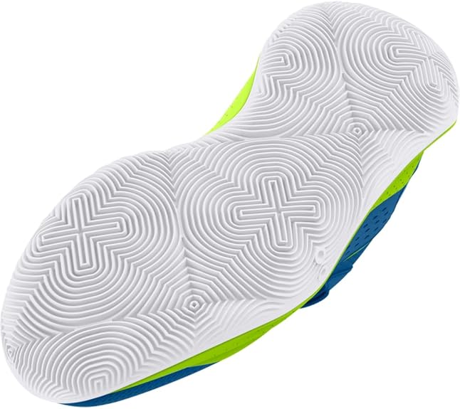 Under Armour Big Kids JET '23 Basketball Shoe - Photon Blue/High-Vis Yellow/White, 6.5 Big Kid M, Synthetic