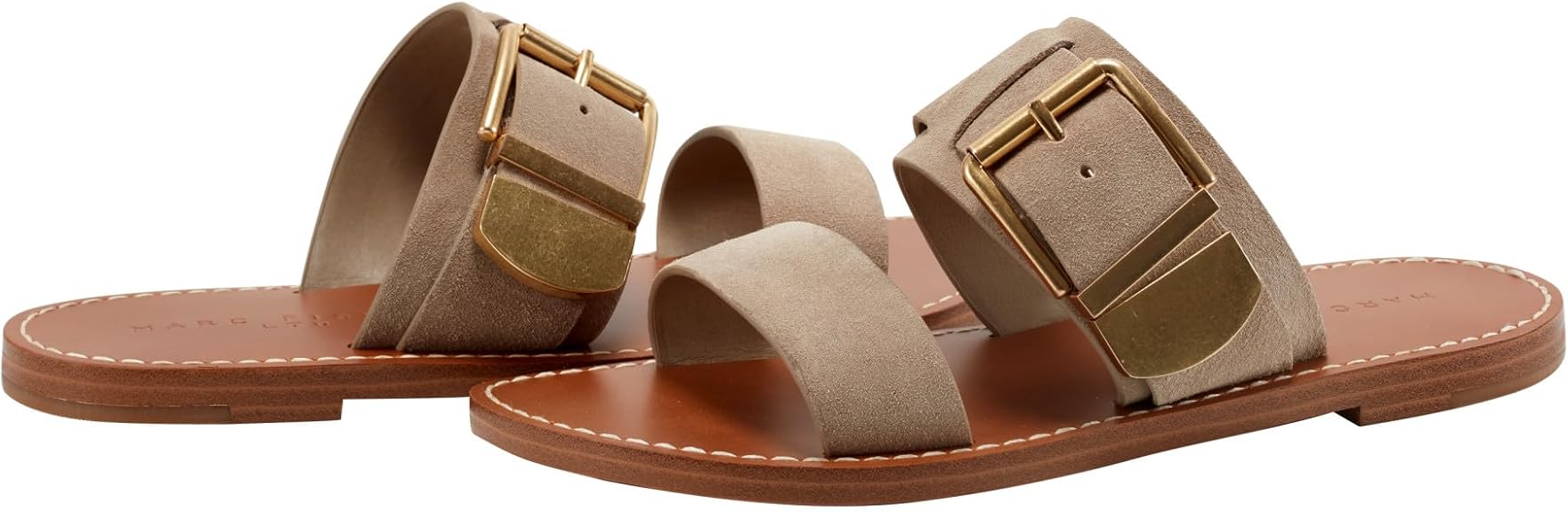 Marc Fisher Ltd. Women's Hallyn Sandals - Taupe Suede, Size 8