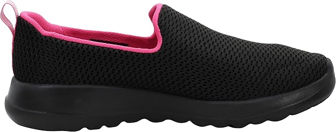 Skechers Women's Go Walk Joy Cushioning Sneakers - Black/Hot Pink, Size 9 Wide