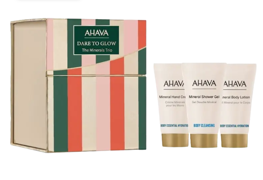 Ahava Dare to Glow the Minerals Trio: Hand Cream, Shower Gel, Body Lotion
