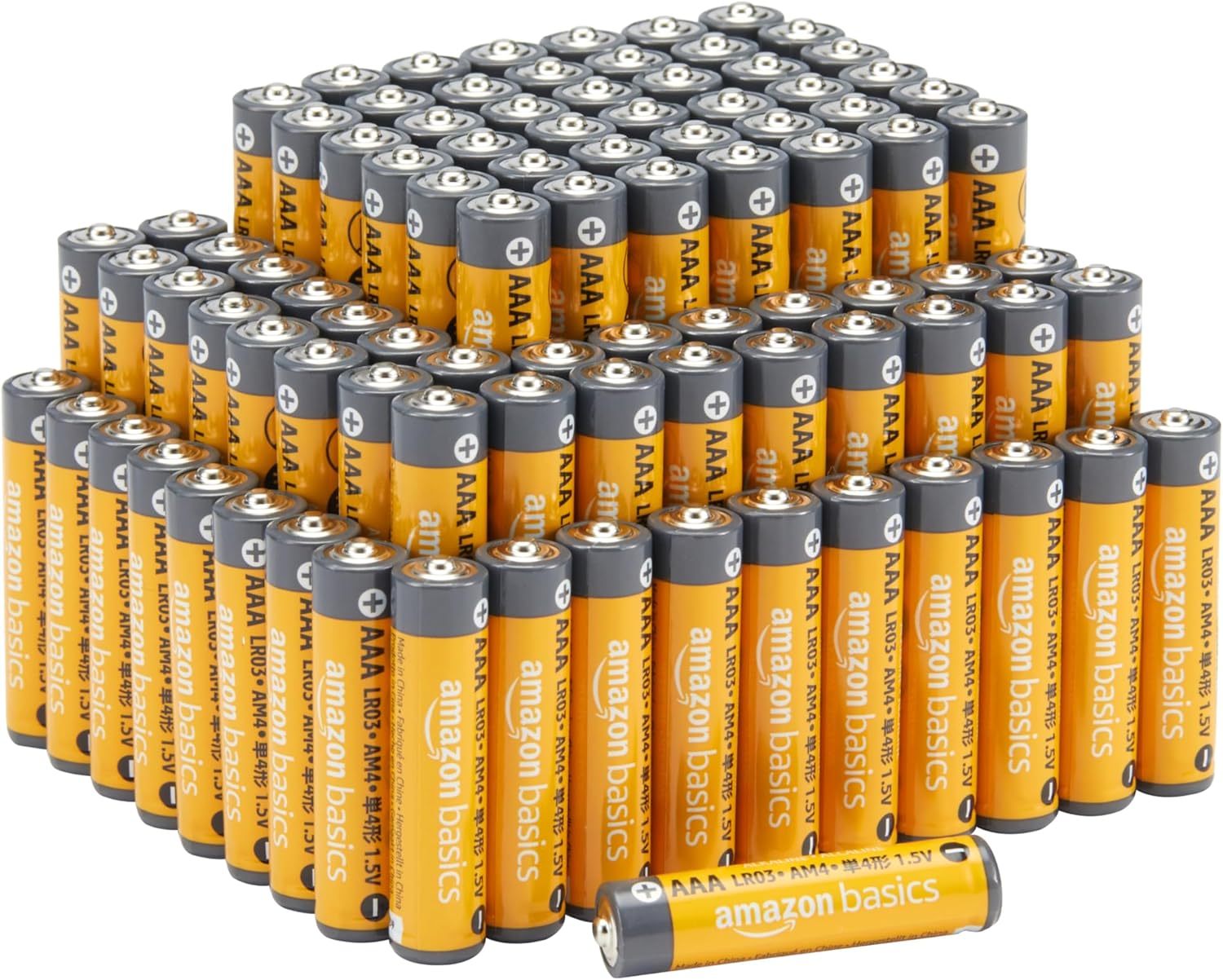 Amazon Basics High-Performance Alkaline Batteries - AAA - 100ct