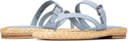 Donald J. Pliner Women's Heathro Strappy Flat Sandals - Denim, Size 8.5
