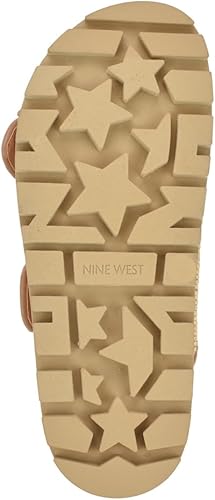 Nine West Women's Timma Double Strap Slip-On Casual Sandals - Light Natural, Size 9.5