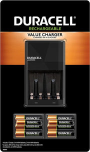Duracell Charger for Rechargeable AA and AAA Batteries, 4 Slots