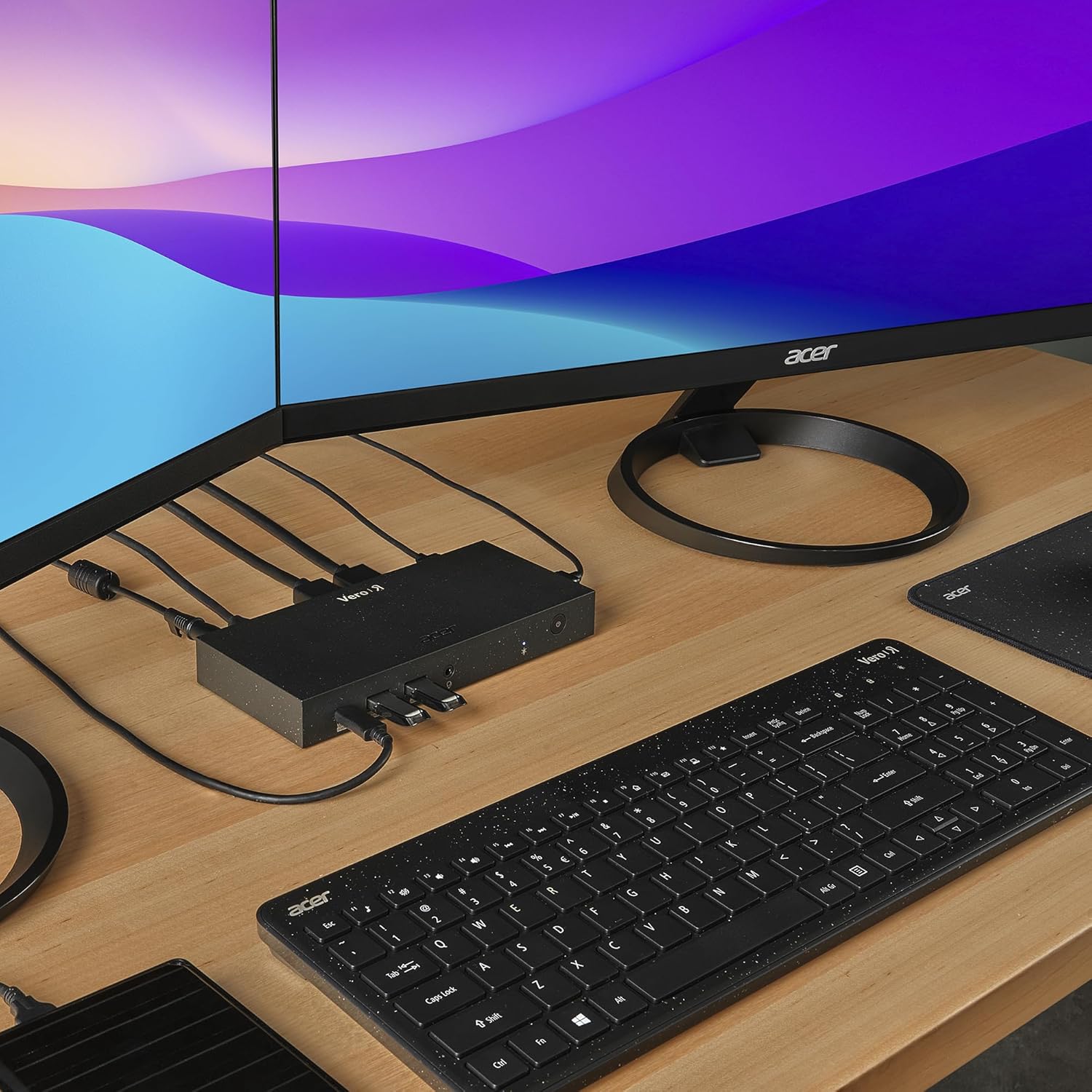 Acer Vero MST Dock M32, USB-C, HDMI, Ethernet - Black