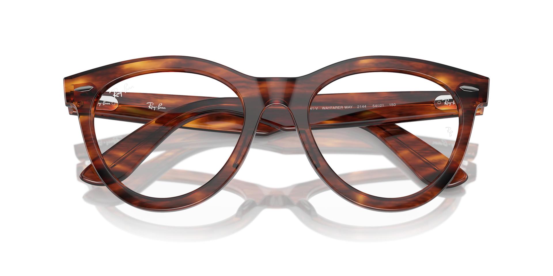 Ray-Ban Unisex Adult Rx2241V 2144 Wayfarer Way Eyewear Frames - Striped Havana Brown, 51/21/150