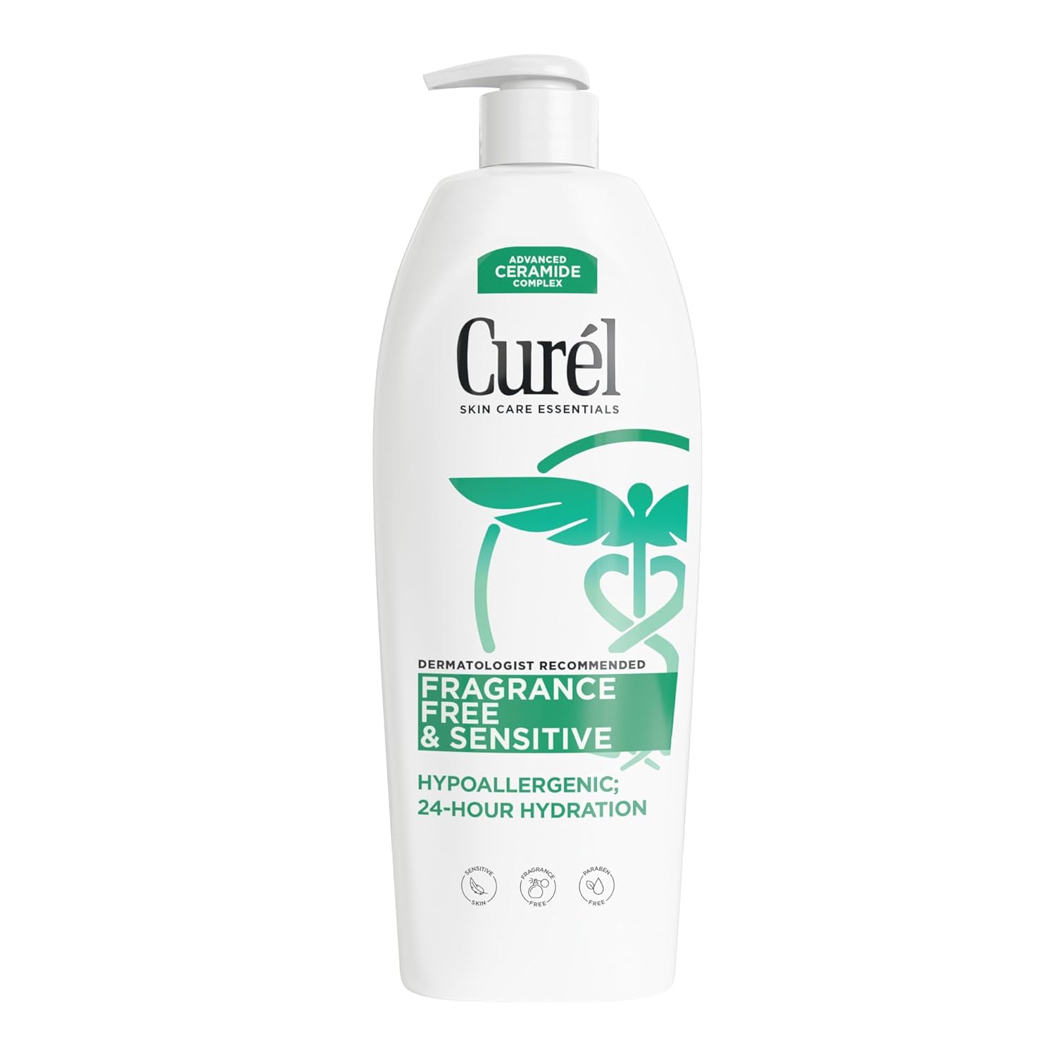 Curel Fragrance Free Comforting Body Lotion for Sensitive Skin, 20 fl oz