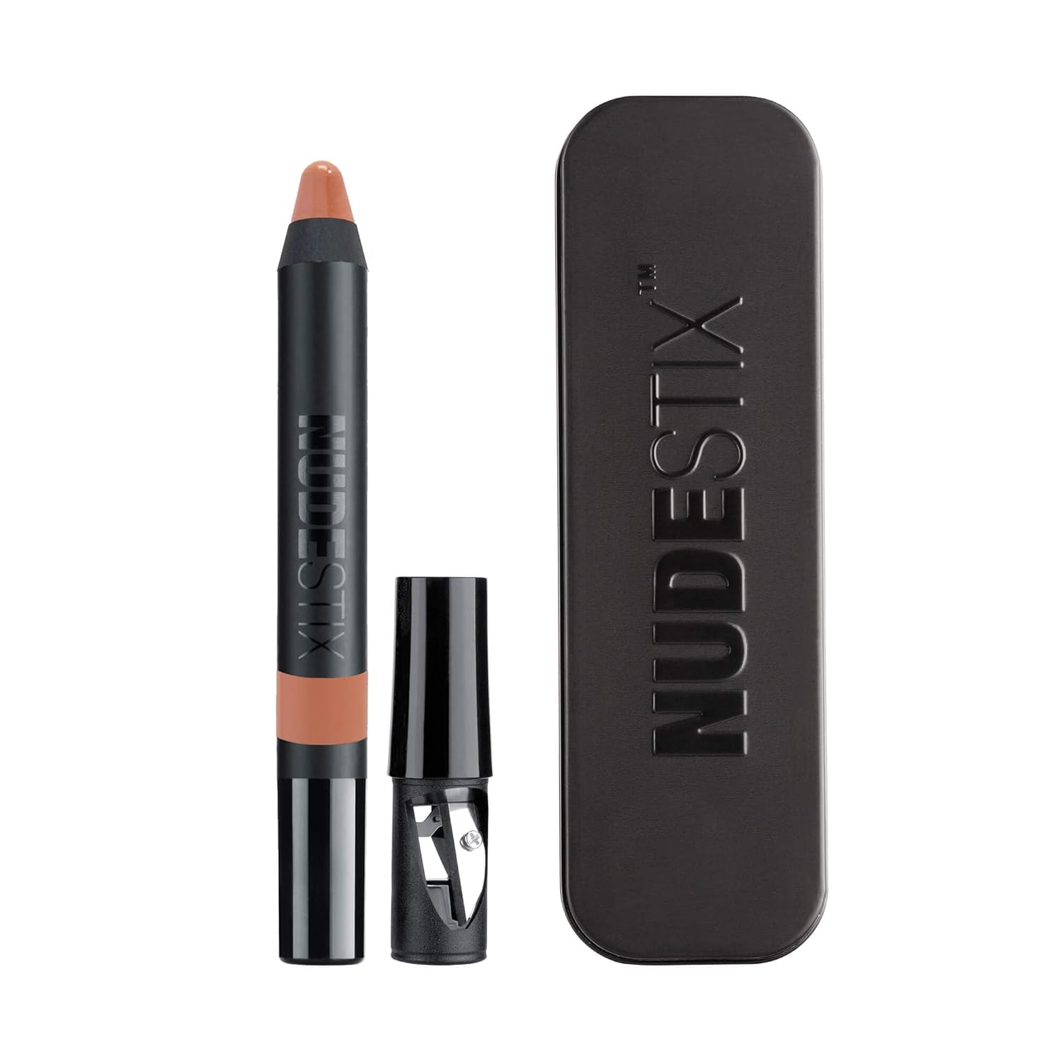 NUDESTIX Gel Color Lip + Cheek Balm - Sheer Finish, 0.10oz - Haven (Peachy Nude)