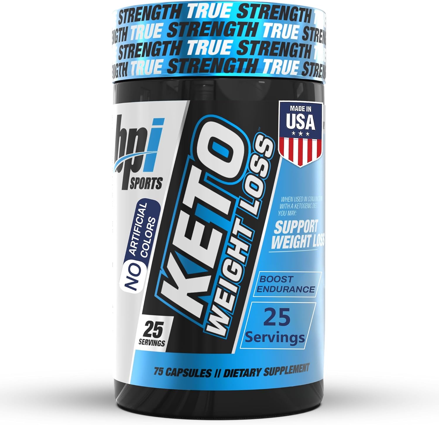 BPI Sports Keto Weight Loss Ketogenic Fat Burner - 75 Capsules