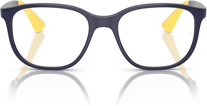 Ray-Ban Kids' RY9078V 3937 Eyewear Frames - Dark Blue on Rubber Yellow, 46/16/135