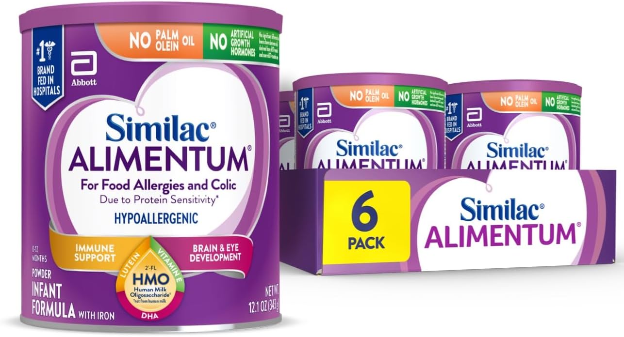 Similac Alimentum Hypoallergenic Infant Formula Powder -12.1oz (6 Pack)