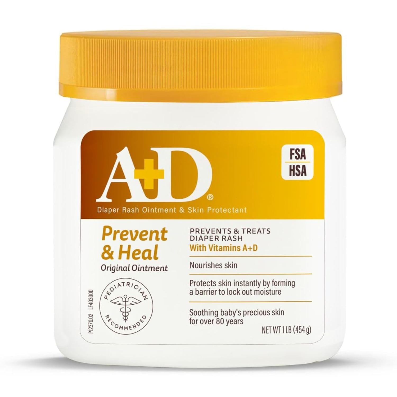 A+D Original Diaper Rash Ointment and Skin Protectant, 1 Pound Jar