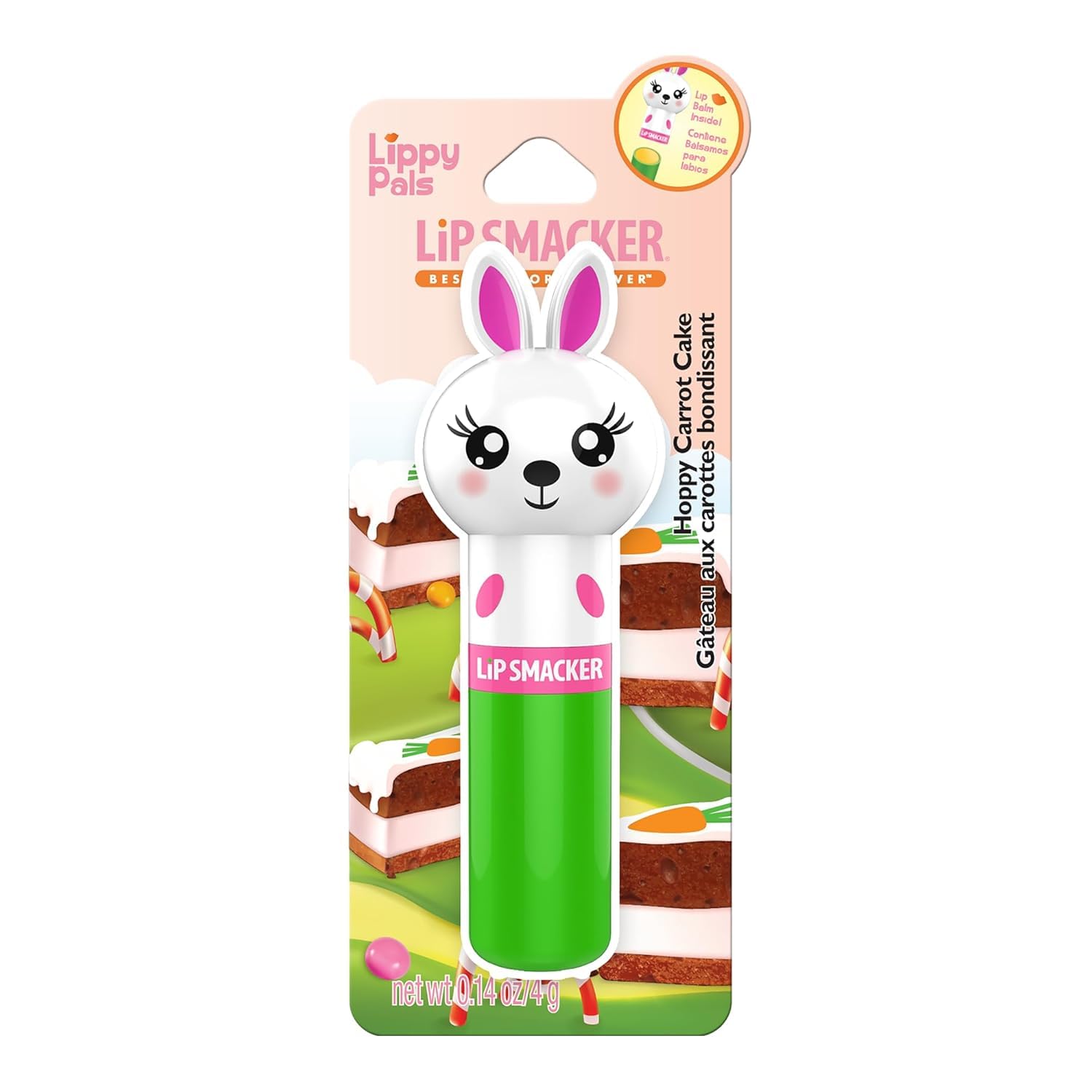 Lip Smacker Lippy Pal Lip Balm - Bunny Hoppy Carrot Cake, 0.14 oz - 7 Pack