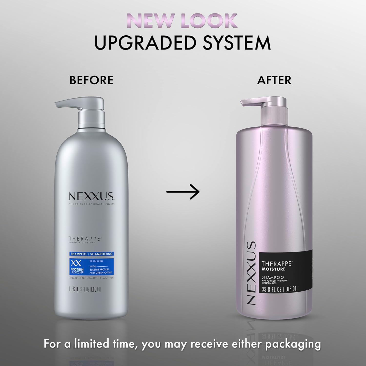 Nexxus Therappe Ultimate Moisture Shampoo for Dry Hair with Elastin Protein and Green Caviar - 33.8 fl. oz.