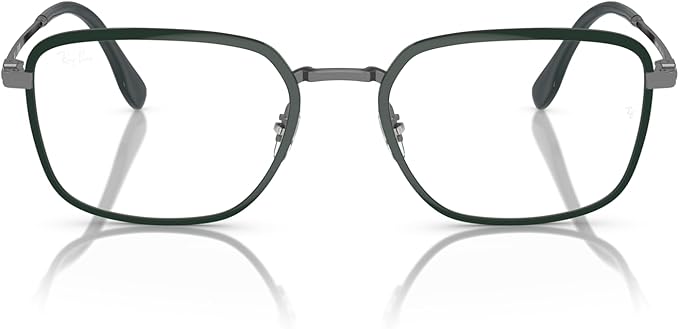 Ray-Ban Men's RX6511 3165 Eyewear Frames - Green on Gunmetal, 55/19/145