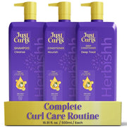 Herbishh Curly Hair Shampoo and Conditioner Set (3 X 16.91 Fl Oz)