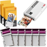 Kodak Mini 2 Retro Portable Instant Photo Printer Bundle (White) - 38  2.1x3.4 Photo Sheets