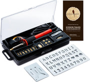 Scissor-Tailed 22pc Wood Burning Kit w/Adjustable Temperature Pen, 18 Tips/Accessories, and Storage Case