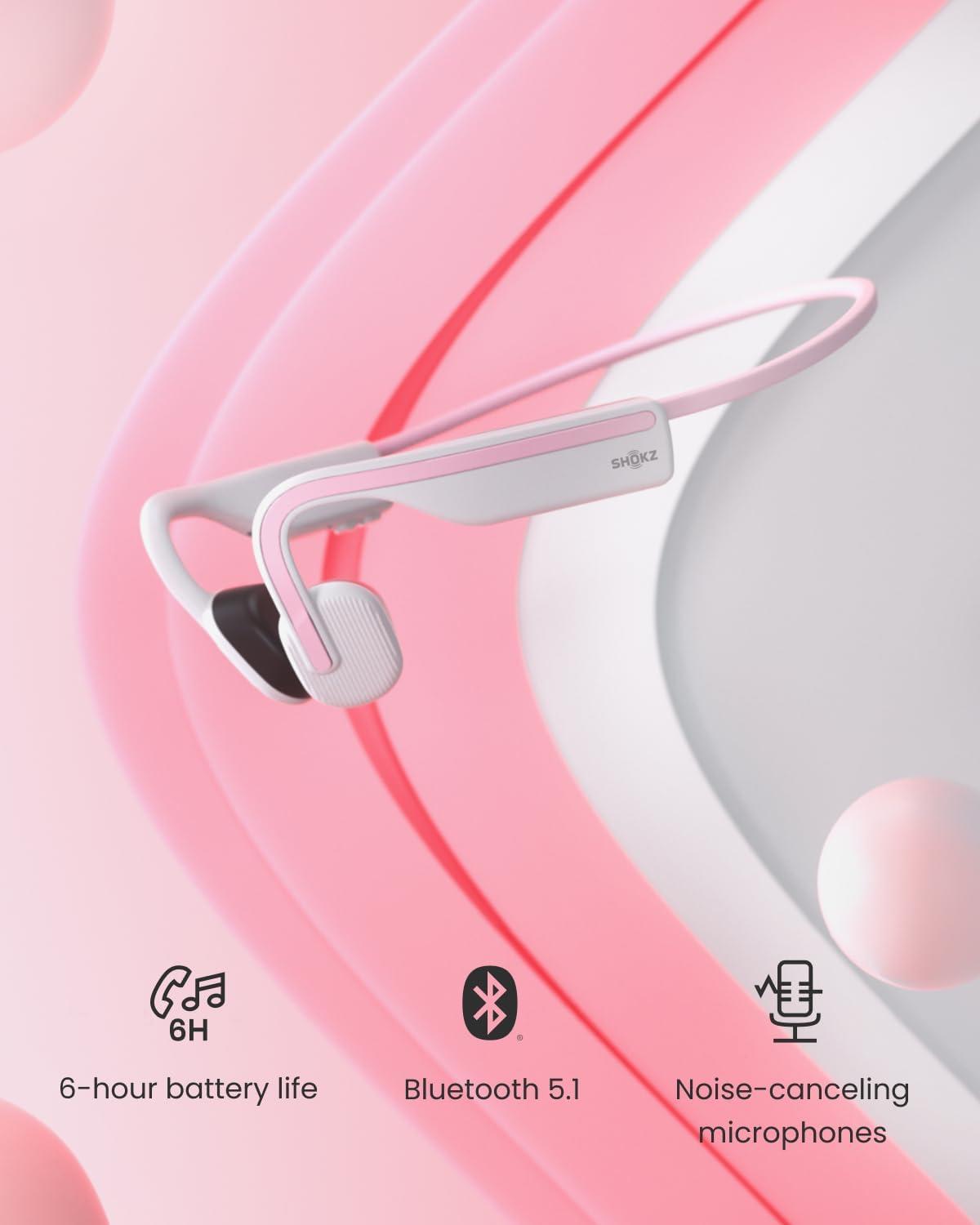 AfterShokz OpenMove Wireless Bone Conduction Headphones (Himalayan Pink)